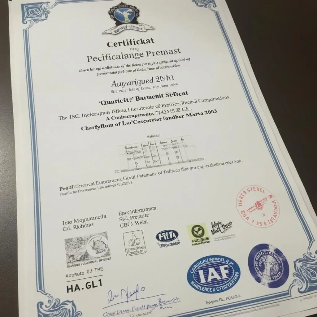ISO certifikát kvality